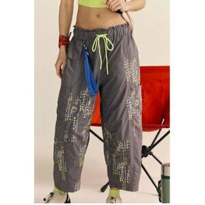 NWT FP In The Wild Emborided Pants - Color: Dainty Diamonds- Gunmetal